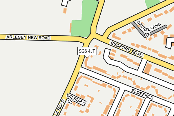 SG6 4JT map - OS OpenMap – Local (Ordnance Survey)