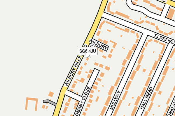 SG6 4JU map - OS OpenMap – Local (Ordnance Survey)