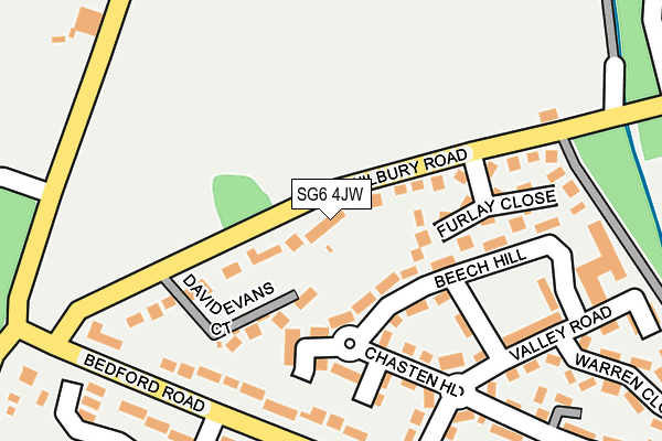 SG6 4JW map - OS OpenMap – Local (Ordnance Survey)