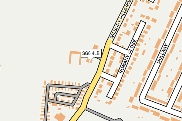 SG6 4LB map - OS OpenMap – Local (Ordnance Survey)