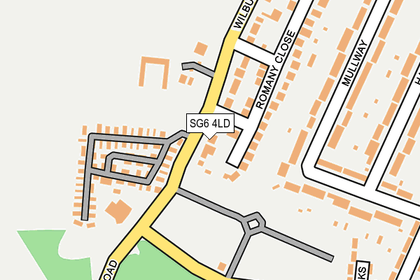SG6 4LD map - OS OpenMap – Local (Ordnance Survey)