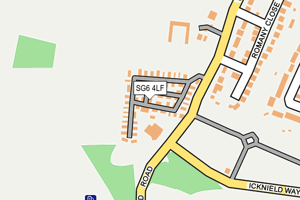 SG6 4LF map - OS OpenMap – Local (Ordnance Survey)
