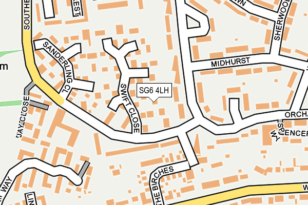 SG6 4LH map - OS OpenMap – Local (Ordnance Survey)