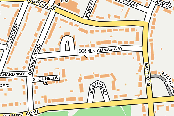 SG6 4LN map - OS OpenMap – Local (Ordnance Survey)