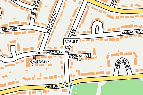 SG6 4LP map - OS OpenMap – Local (Ordnance Survey)