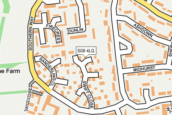 SG6 4LQ map - OS OpenMap – Local (Ordnance Survey)