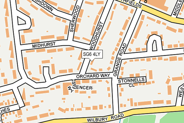 SG6 4LY map - OS OpenMap – Local (Ordnance Survey)