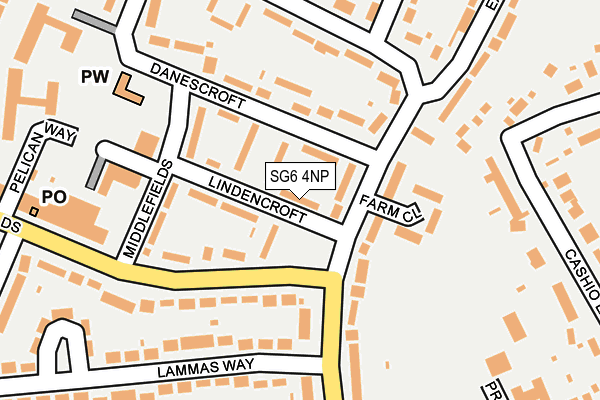 SG6 4NP map - OS OpenMap – Local (Ordnance Survey)