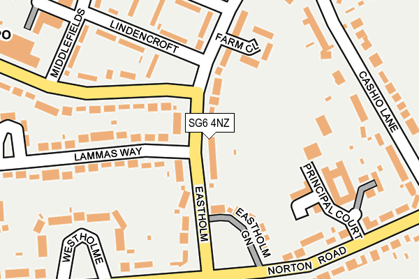 SG6 4NZ map - OS OpenMap – Local (Ordnance Survey)