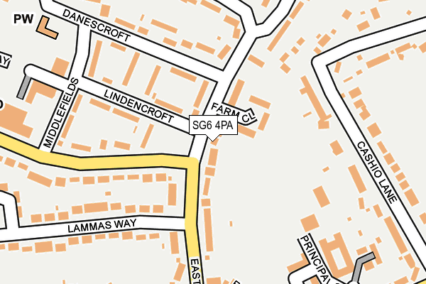 SG6 4PA map - OS OpenMap – Local (Ordnance Survey)