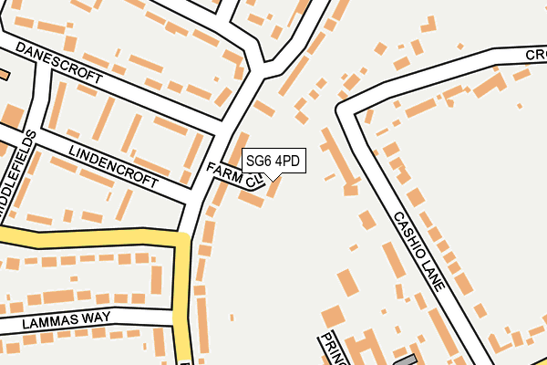 SG6 4PD map - OS OpenMap – Local (Ordnance Survey)