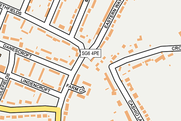 SG6 4PE map - OS OpenMap – Local (Ordnance Survey)