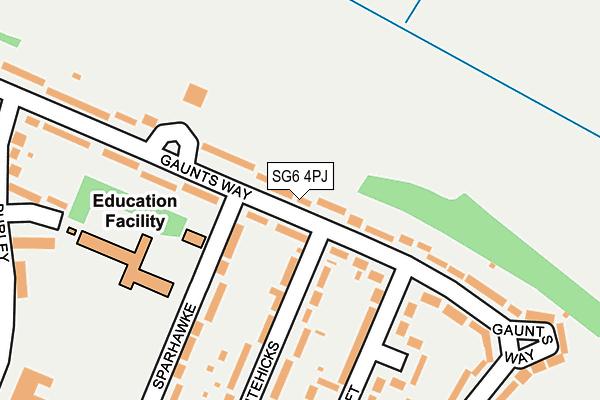 SG6 4PJ map - OS OpenMap – Local (Ordnance Survey)