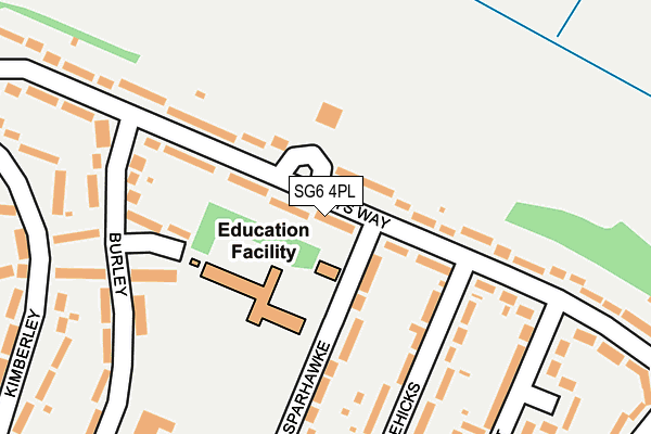 SG6 4PL map - OS OpenMap – Local (Ordnance Survey)