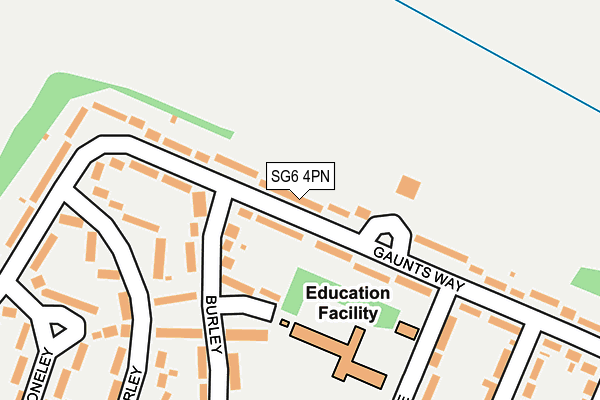 SG6 4PN map - OS OpenMap – Local (Ordnance Survey)
