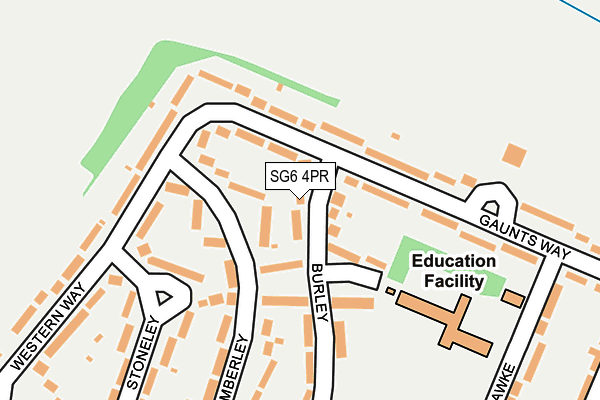 SG6 4PR map - OS OpenMap – Local (Ordnance Survey)