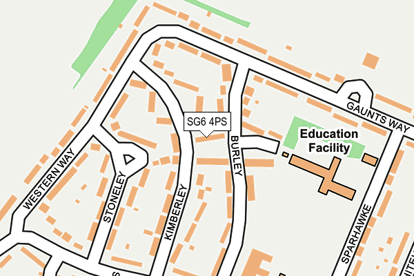 SG6 4PS map - OS OpenMap – Local (Ordnance Survey)