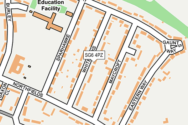 SG6 4PZ map - OS OpenMap – Local (Ordnance Survey)