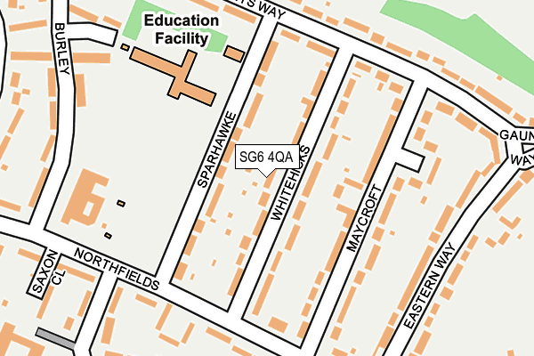 SG6 4QA map - OS OpenMap – Local (Ordnance Survey)