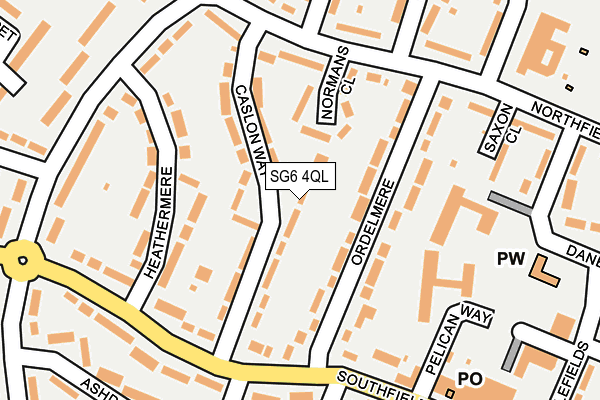SG6 4QL map - OS OpenMap – Local (Ordnance Survey)