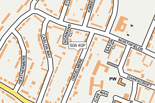 SG6 4QP map - OS OpenMap – Local (Ordnance Survey)