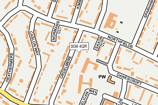 SG6 4QR map - OS OpenMap – Local (Ordnance Survey)
