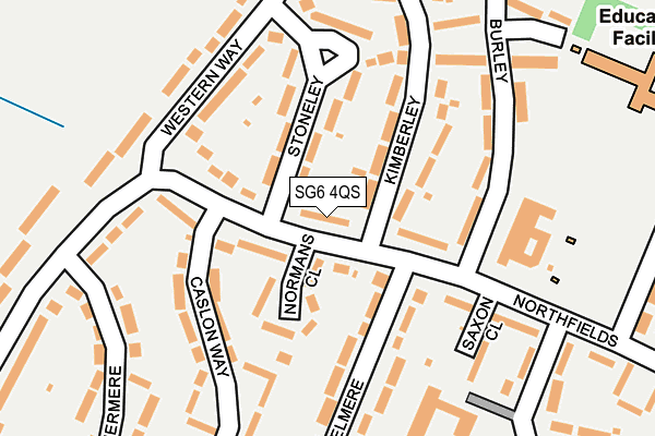 SG6 4QS map - OS OpenMap – Local (Ordnance Survey)