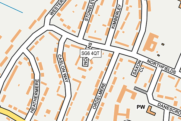 SG6 4QT map - OS OpenMap – Local (Ordnance Survey)