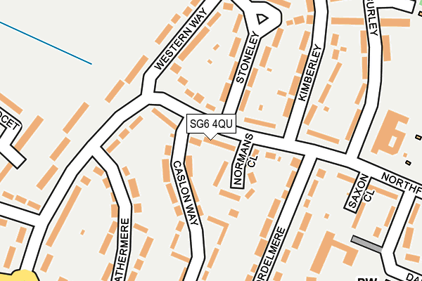 SG6 4QU map - OS OpenMap – Local (Ordnance Survey)