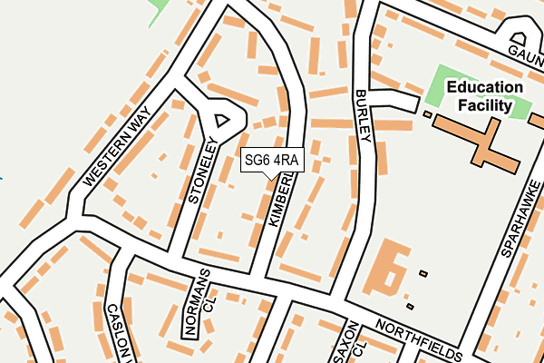 SG6 4RA map - OS OpenMap – Local (Ordnance Survey)