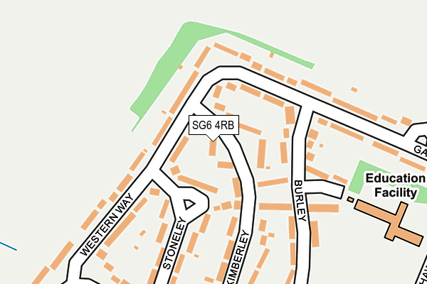 SG6 4RB map - OS OpenMap – Local (Ordnance Survey)