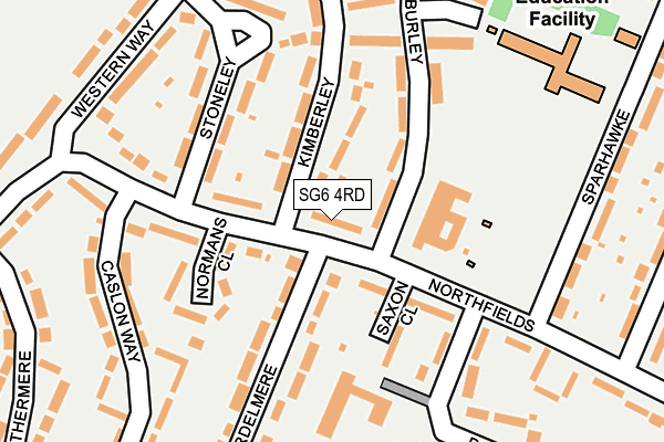 SG6 4RD map - OS OpenMap – Local (Ordnance Survey)