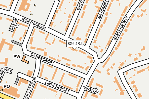 SG6 4RJ map - OS OpenMap – Local (Ordnance Survey)