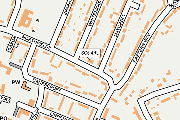 SG6 4RL map - OS OpenMap – Local (Ordnance Survey)