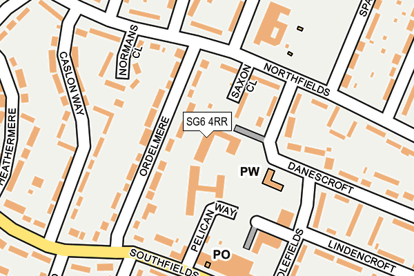 SG6 4RR map - OS OpenMap – Local (Ordnance Survey)