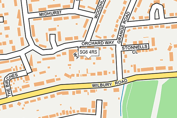 SG6 4RS map - OS OpenMap – Local (Ordnance Survey)