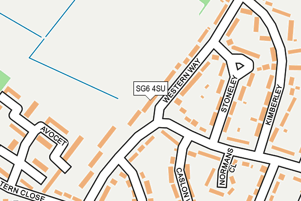 SG6 4SU map - OS OpenMap – Local (Ordnance Survey)