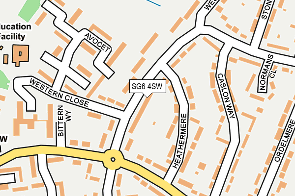 SG6 4SW map - OS OpenMap – Local (Ordnance Survey)