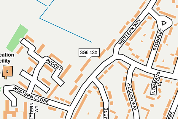 SG6 4SX map - OS OpenMap – Local (Ordnance Survey)