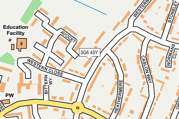 SG6 4SY map - OS OpenMap – Local (Ordnance Survey)