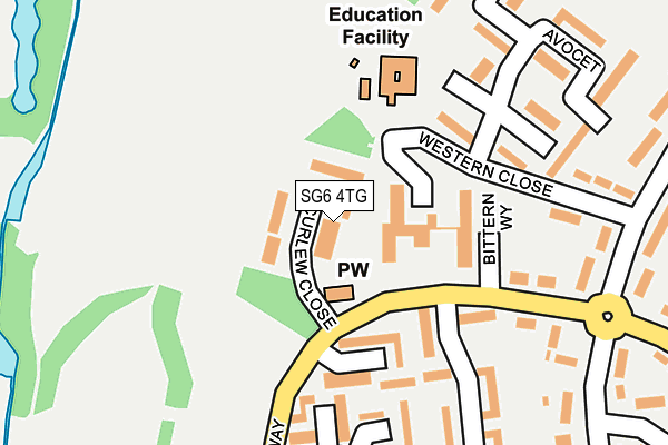 SG6 4TG map - OS OpenMap – Local (Ordnance Survey)