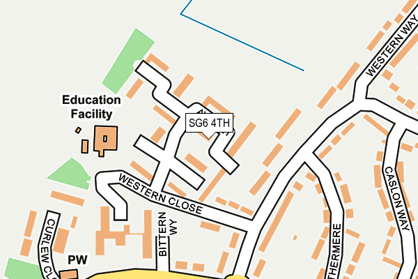 SG6 4TH map - OS OpenMap – Local (Ordnance Survey)
