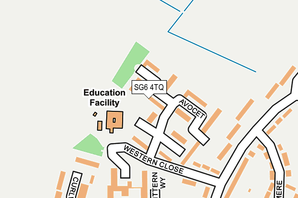 SG6 4TQ map - OS OpenMap – Local (Ordnance Survey)