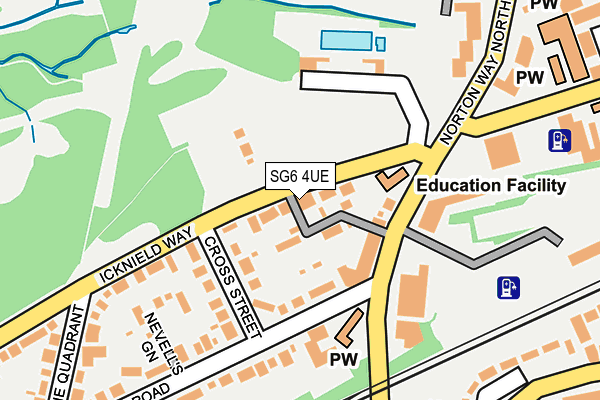 SG6 4UE map - OS OpenMap – Local (Ordnance Survey)