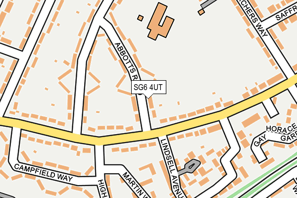SG6 4UT map - OS OpenMap – Local (Ordnance Survey)