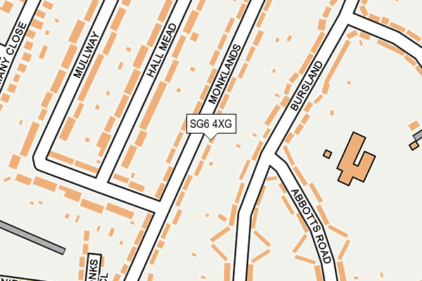 SG6 4XG map - OS OpenMap – Local (Ordnance Survey)