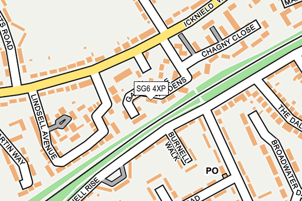 SG6 4XP map - OS OpenMap – Local (Ordnance Survey)