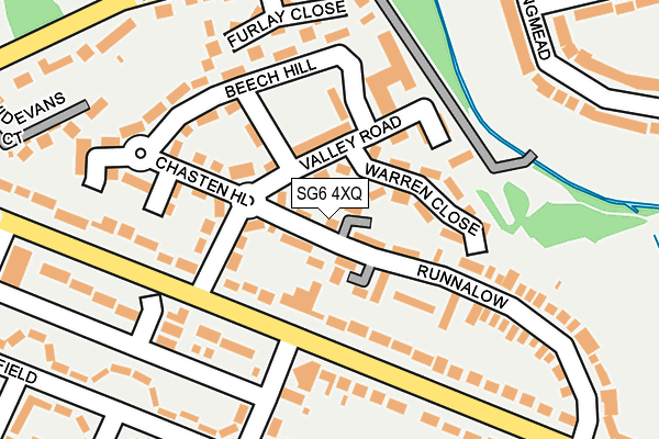 SG6 4XQ map - OS OpenMap – Local (Ordnance Survey)