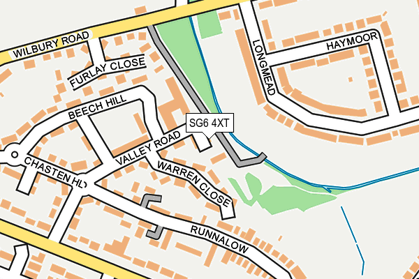 SG6 4XT map - OS OpenMap – Local (Ordnance Survey)