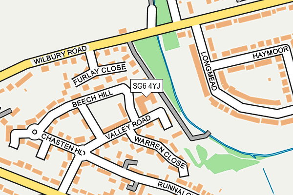 SG6 4YJ map - OS OpenMap – Local (Ordnance Survey)
